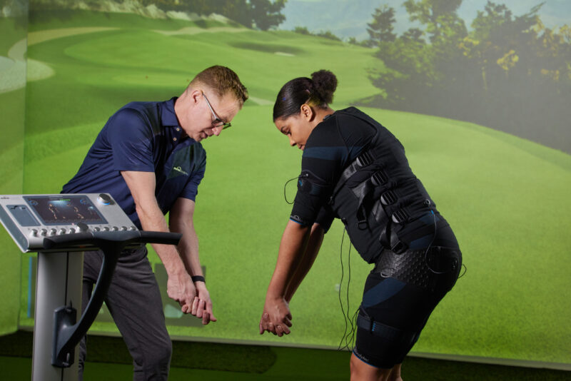 Golf, swing pose